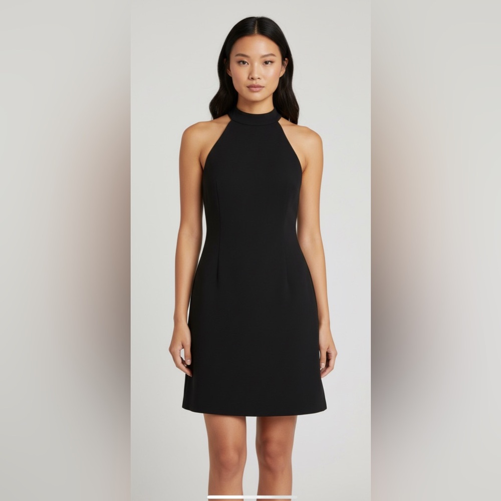 INC INTERNATIONAL CONCEPTS BLACK‎ HALTER NECK DRESS 90’S Y2K 2000’S SLEEVELESS